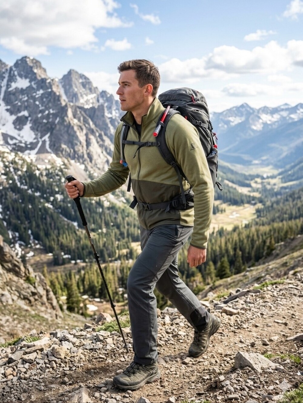 Salomon Men's Essential Lightwarm Hybrid Full-Zip Jacket